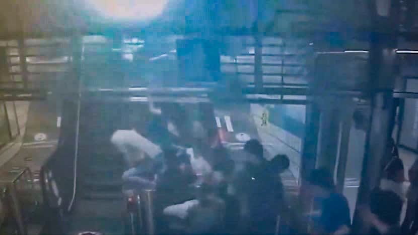 Three seriously injured after escalator at South Korea subway station suddenly reverses