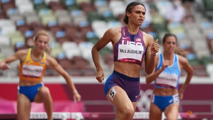 Olympics-Athletics-Americans McLaughlin, Muhammad ease ahead in 400m hurdles Olympics-Athletics-Americans McLaughlin, Muhammad ease ahead in 400m hurdles
