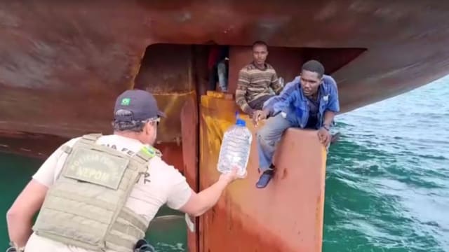四尼日利亚男子躲船舵14天 横跨大西洋偷渡到巴西
