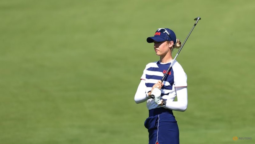 Olympics-Golf-Korda fires up with hot 62 to take four-shot lead Olympics-Golf-Korda fires up with hot 62 to take four-shot lead