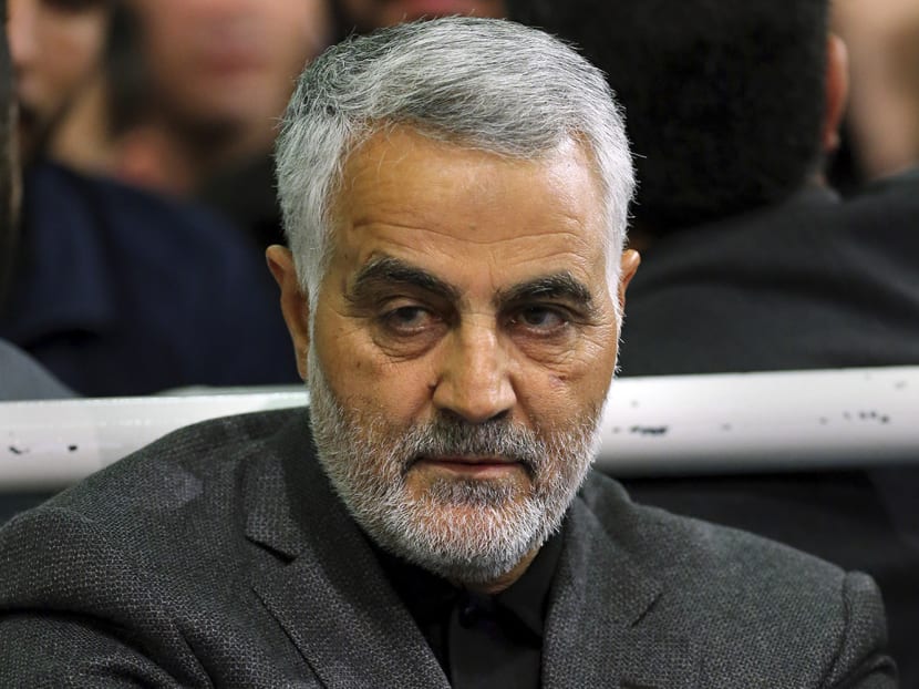 In this Friday, March 27, 2015 file photo released by an official website of the office of the Iranian supreme leader, commander of Iran's Quds Force, Qassem Soleimani, sits in a religious ceremony at a mosque in the residence of Supreme Leader Ayatollah Ali Khamenei, in Tehran, Iran.  Photo: AP