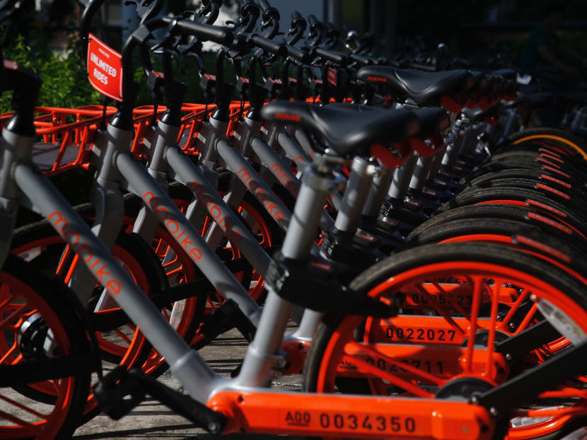 More than 50 parking zones for shared bikes at JTC industrial
