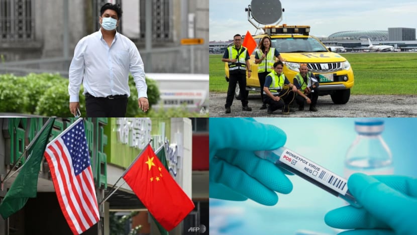 Daily round-up, Aug 5: China halts cooperation with US; Singapore's first local linked monkeypox case; Dee Kosh jailed Daily round-up, Aug 5: China halts cooperation with US; Singapore's first local linked monkeypox case; Dee Kosh jailed