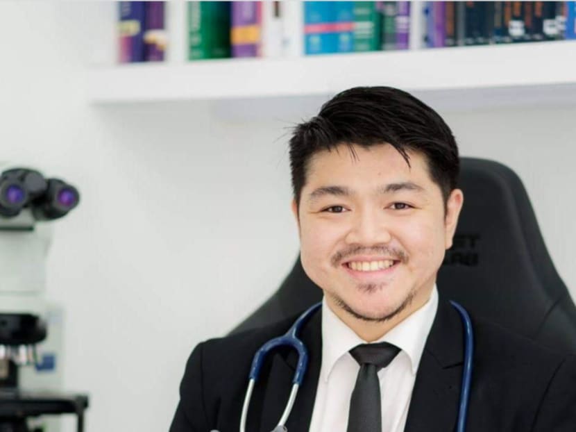 General practitioner Jipson Quah (pictured) faced a more serious charge over submitting false Covid-19 vaccination records.