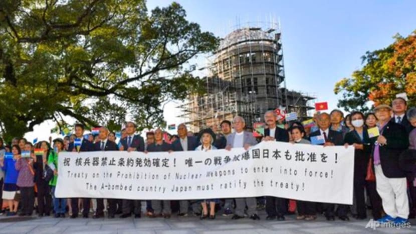 Japan rejects nuclear ban treaty; survivors to keep pushing 