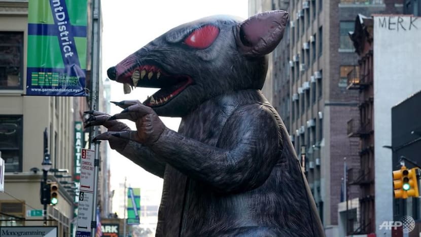 Ballooning dispute: America's giant inflatable rats under attack