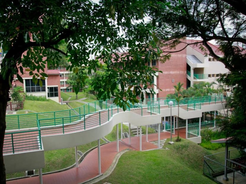 A view of the National University of Singapore's Eusoff Hall residence, where NUS undergraduate Monica Baey was filmed by a fellow student while she was showering last November.
