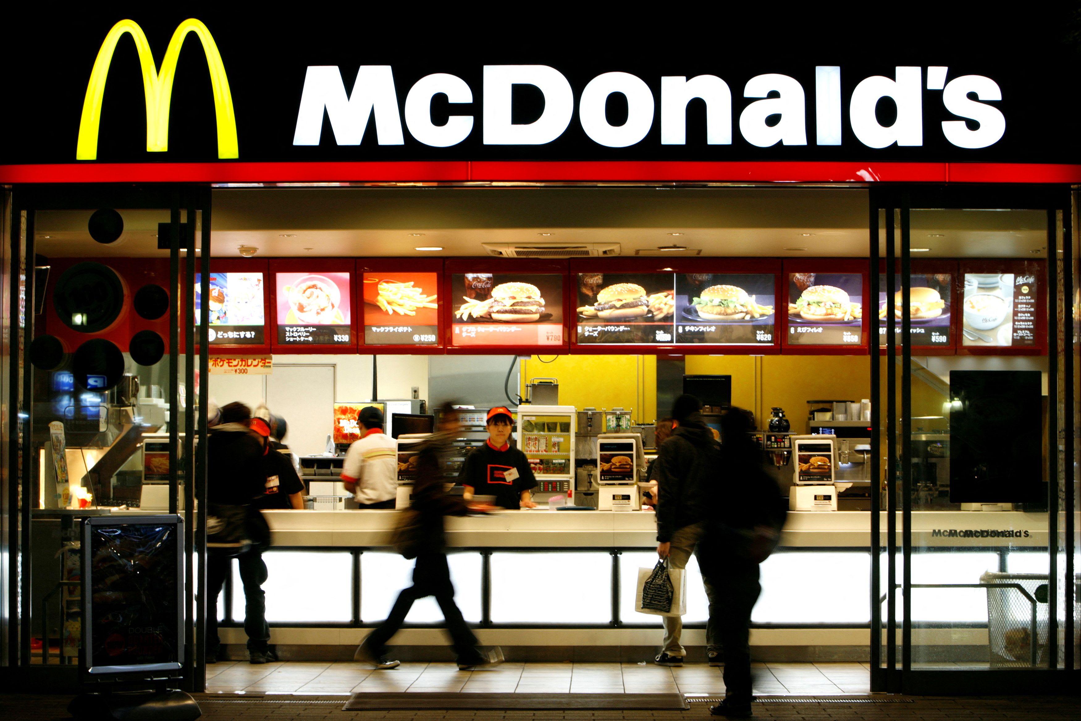 A McDonald's restaurant is seen in Tokyo. A McDonald's restaurant is seen in Tokyo.