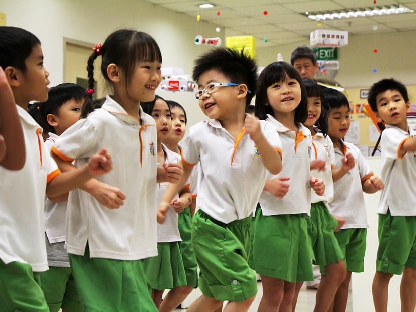 Children at My First Skool Jurong. Photo: Low Wei Xin/TODAY