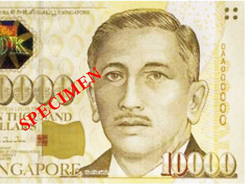 The MAS discontinued the issuance of the S$10,000 note in October 2014 to mitigate the risk of money laundering. Photo: AGC