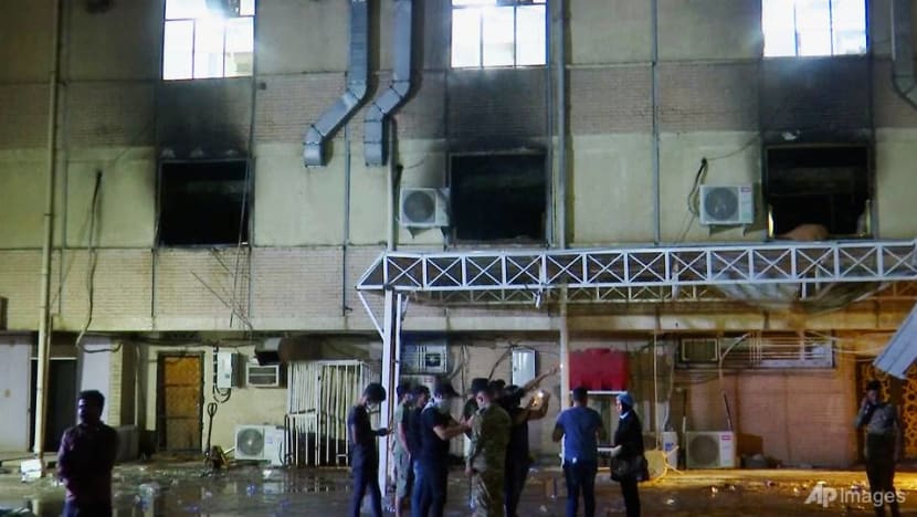 Fire at Iraq hospital for COVID-19 patients kills more than 80, health minister suspended