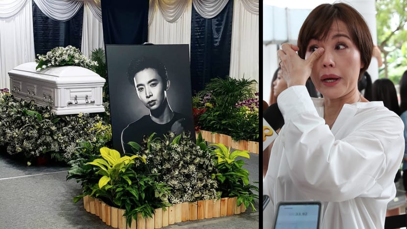 Celebs and fans pay respects at Aloysius Pang's wake