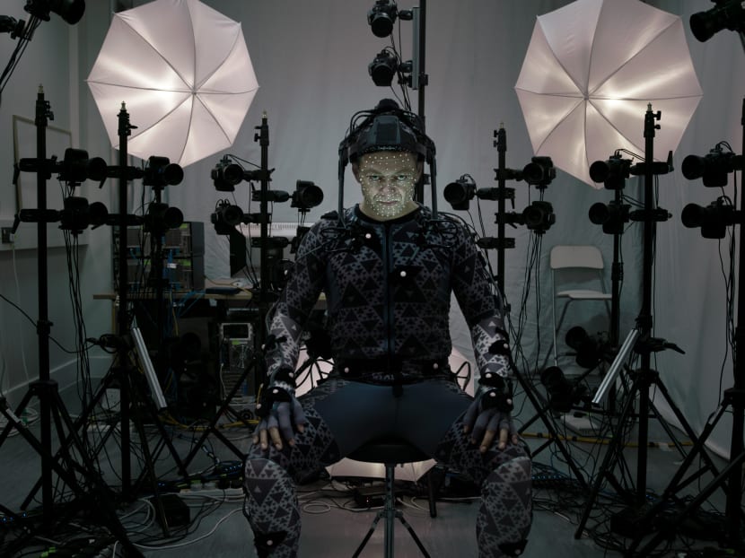 Andy Serkis in his motion capture suit. Photo: Starwars.com