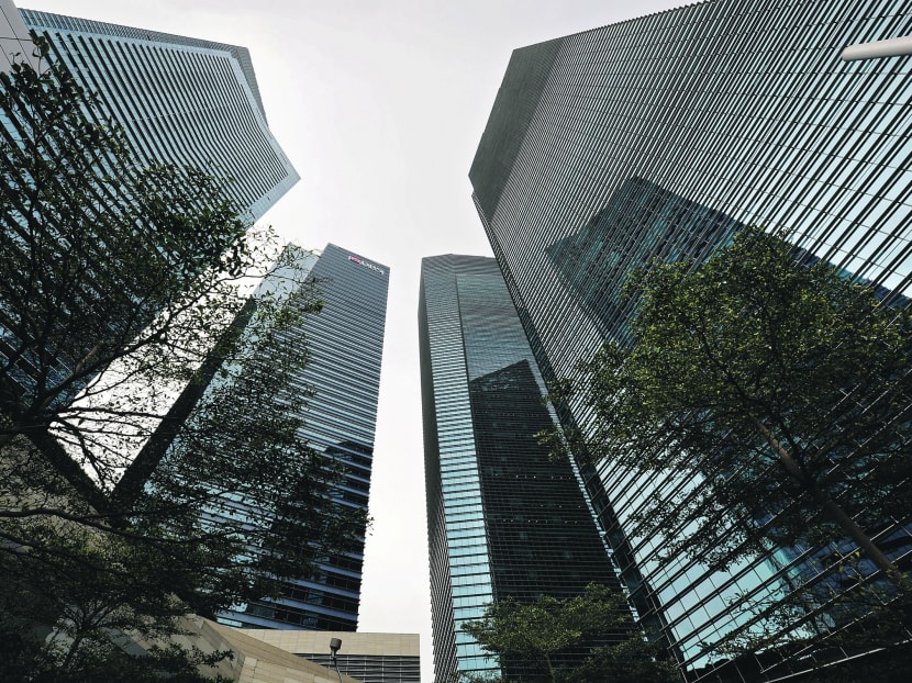 The towers of the Marina Bay Financial Centre, developed by Keppel Land. Photo: Bloomberg