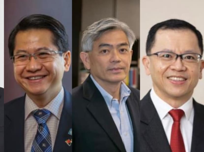 (From left) Mr Ng Chee Khern, Mr Stanley Loh, Mr Albert Chua and Mr Aubeck Kam. The Public Service Division on Feb 25, 2022 announced new permanent secretary appointments.