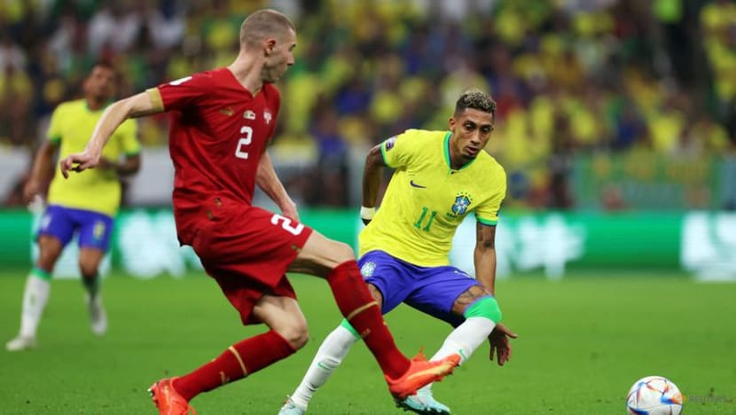 Brazil goalless against gritty Serbia at halftime