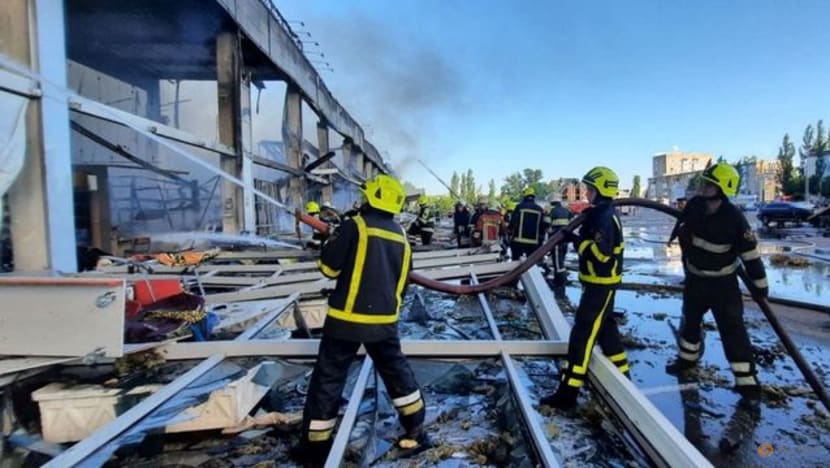 At least 13 killed in Russian missile strike on shopping mall, Ukraine says At least 13 killed in Russian missile strike on shopping mall, Ukraine says