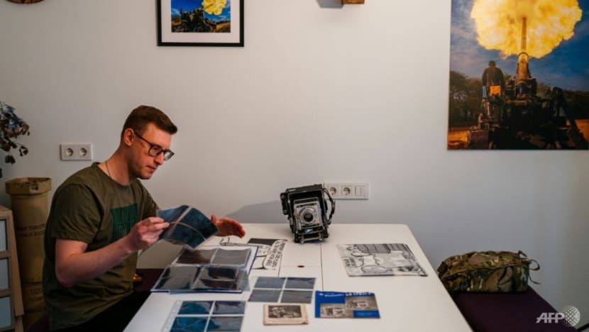 Ukrainian snaps vintage portraits of soldiers on the frontline