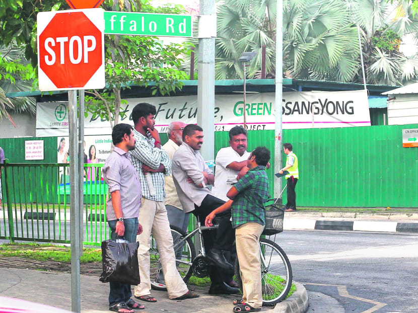 Many workers say they would eventually make the trip to Little India to make use of the services in the area and also because alcohol is sold more cheaply there. Photo: Ernest Chua