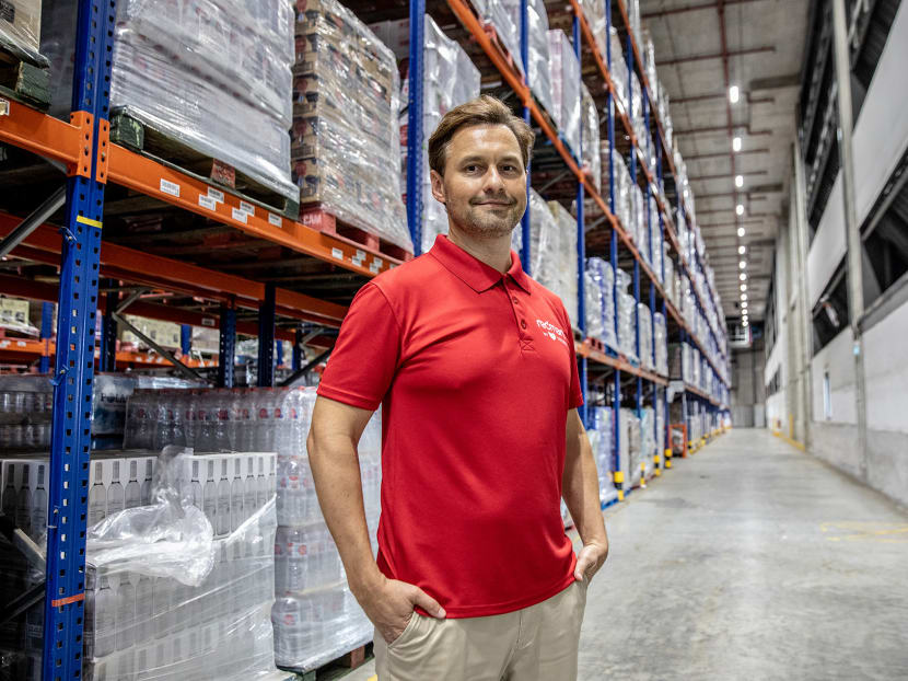Lazada chief retail officer Richard Ruddy in RedMart's warehouse at 47 Jalan Buroh on Nov 3, 2021. Lazada chief retail officer Richard Ruddy in RedMart's warehouse at 47 Jalan Buroh on Nov 3, 2021.
