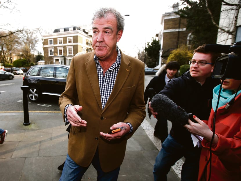 British television presenter Jeremy Clarkson leaves his home in London March 24, 2015. Photo: Reuters