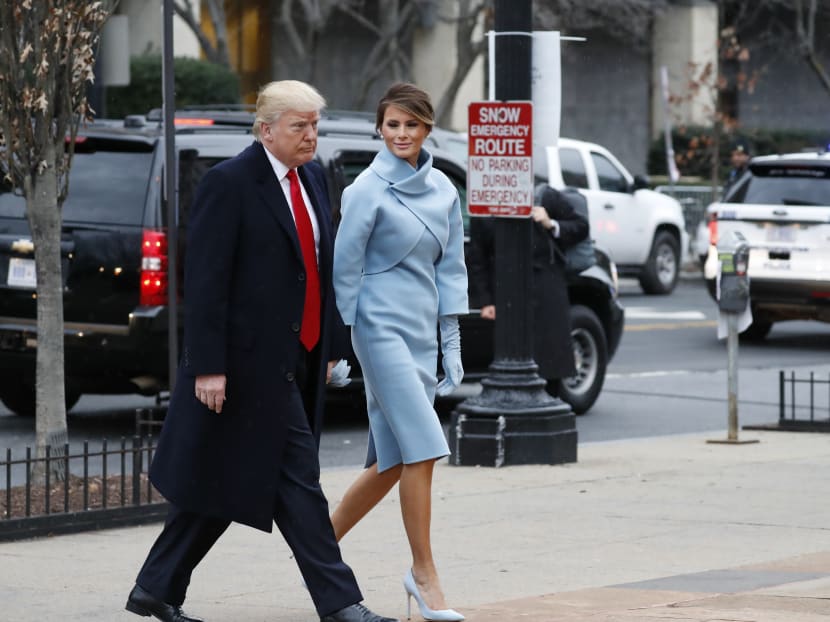 US President-elect Donald Trump and his wife Melania arrives for a church service at St. John’s Episcopal Church across from the White House in Washington, on Jan 20, 2017, on Donald Trump's inauguration day. Photo: AP