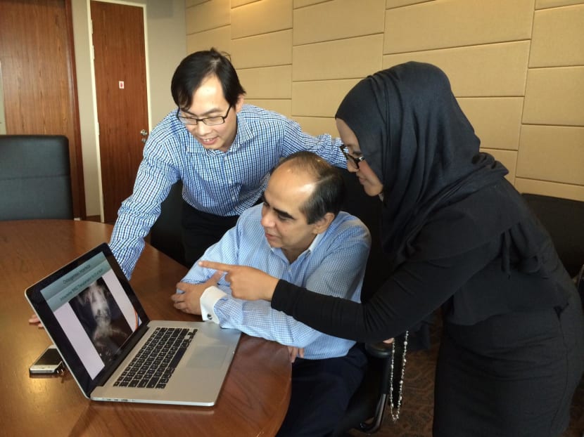 Members of the Singapore team that conducted the research and administered the stem cell treatment, (from left) Prof Jerry Chan, Prof Mahesh Choolani and Dr Citra Nurfarah Mattar on Dec 17, 2013. Photo: Tiara Hamarian