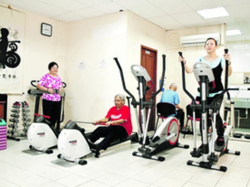 Seniors exercising at a St Luke’s ElderCare centre. Keeping the elderly fit is the cheapest medicine. Photo: St Luke’s Eldercare