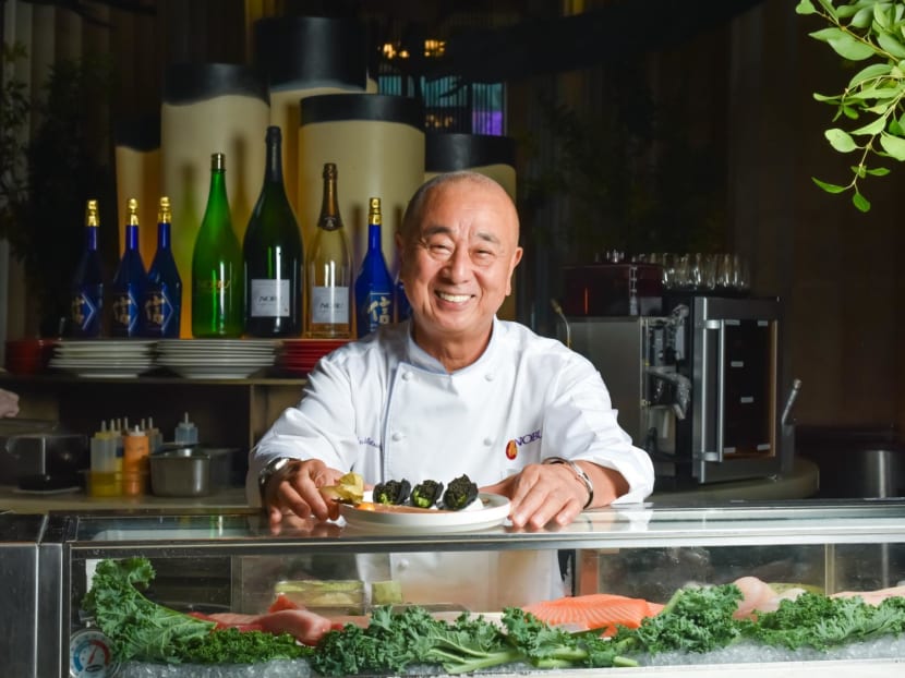 What does celebrity chef Nobu Matsuhisa like to eat when he returns from his travels?