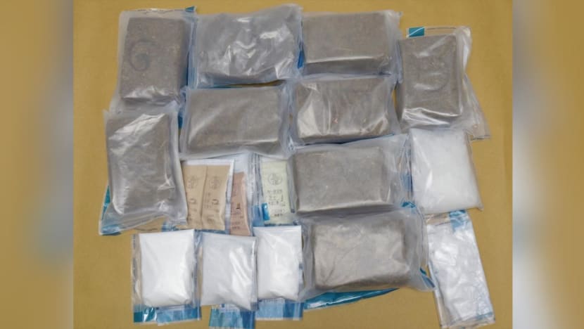 Man arrested, more than 8kg of drugs worth about S$343,000 seized Man arrested, more than 8kg of drugs worth about S$343,000 seized