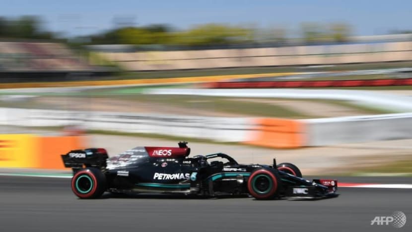 Formula 1: Ecstatic Hamilton celebrates his 100th pole in Spain Formula 1: Ecstatic Hamilton celebrates his 100th pole in Spain