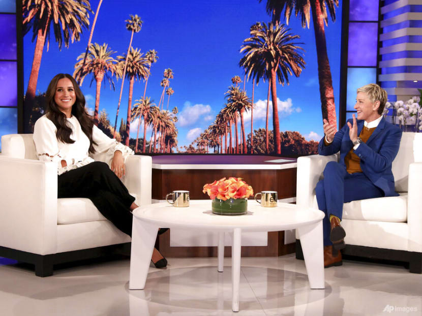 Meghan, the Duchess of Sussex, gets goofy on Ellen DeGeneres' talk show