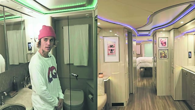 Justin Bieber公开巴士房车内景　豪华装潢令人惊叹