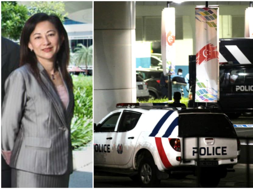 Low Hwee Geok, Michelle, 56, (left) was found murdered in ITE College Central's car park (right) on Thursday night (July 19, 2018). Photos: ITE, Jason Quah/TODAY