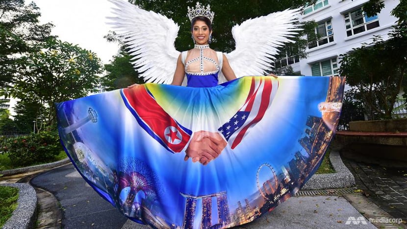 Designer of Miss Universe Singapore’s controversial Trump-Kim costume defends dress Designer of Miss Universe Singapore’s controversial Trump-Kim costume defends dress