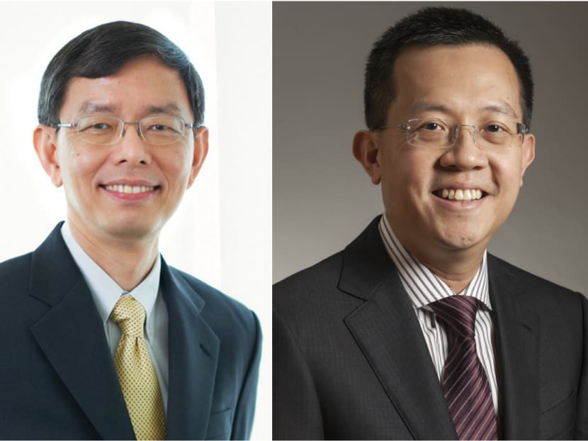 Mr Peter Ong, 56, (left), who has been Head of Civil Service since 2010, will retire from the Administrative Service after more than three decades in the public sector. He will be succeeded by Mr Leo Yip (right). Photo: Public Service Division/Prime Minister's Office