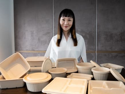 Alterpacks founder Karen Cheah said one of the firm’s goals is to make a product that can perform as well as, if not better than, traditional plastic containers.