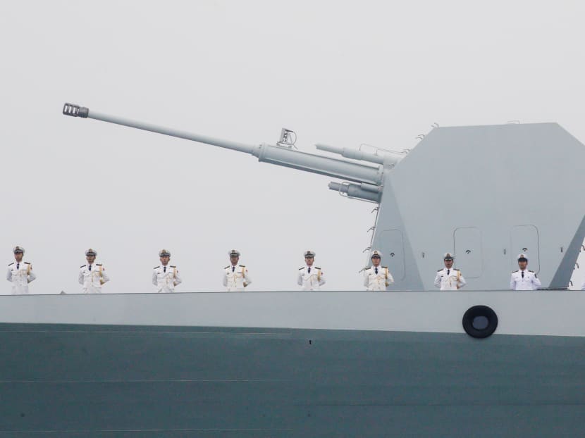 Photo of the day: Chinese Navy's destroyer Taiyuan takes part in a naval parade off the eastern port city of Qingdao, to mark the 70th anniversary of the founding of Chinese People's Liberation Army Navy, China, on Tuesday, April 23, 2019.