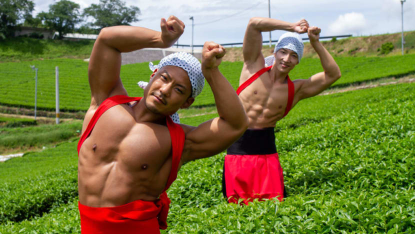 Japanese Free Stock Photo Site Has Pics Of Shirtless Hunks Doing Random Things In The Most Hilarious Ways