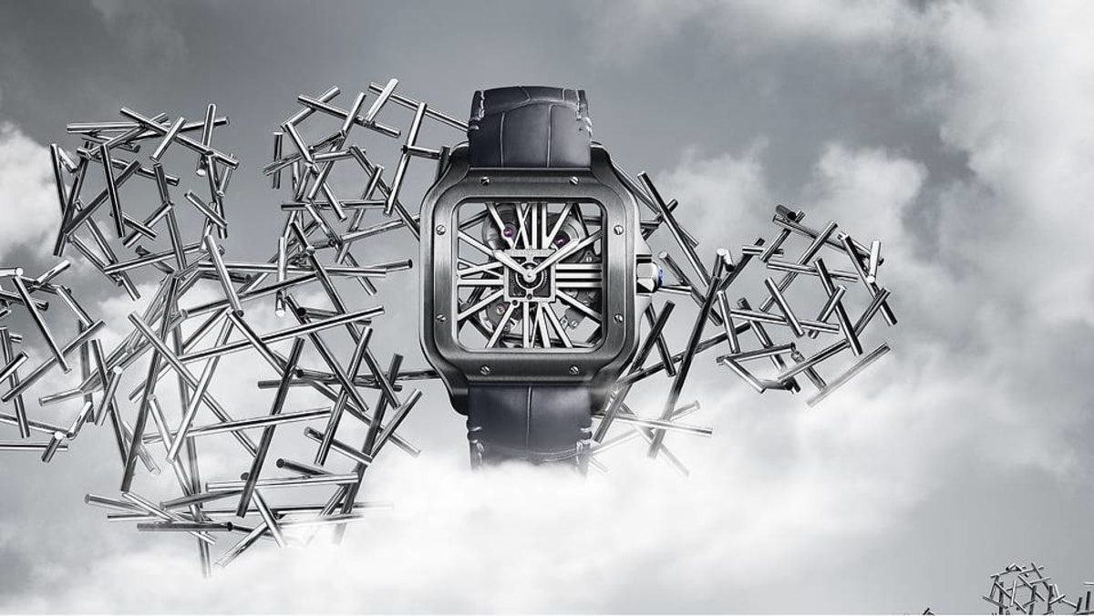 Cartier santos deals skeleton adlc noctambule
