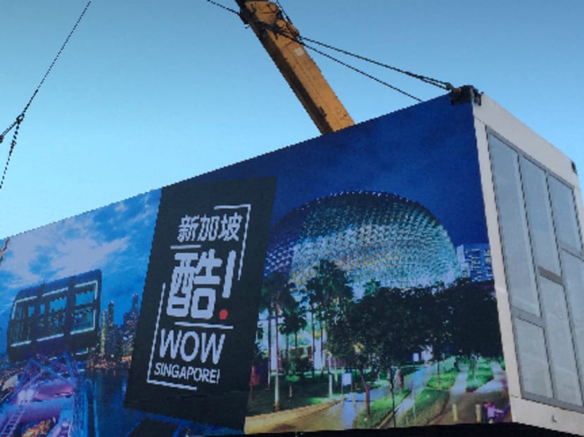 The Wow Singapore will be set up at high-footfall locations across three weekends in the selected cities, namely Chongqing, Chengdu, Xian, Wuhan, Changsha and Guiyang. Photo:  ZACD