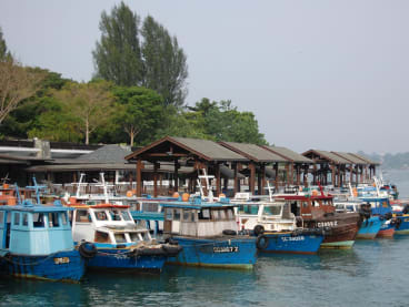 A photograph of Changi Point Jetty.