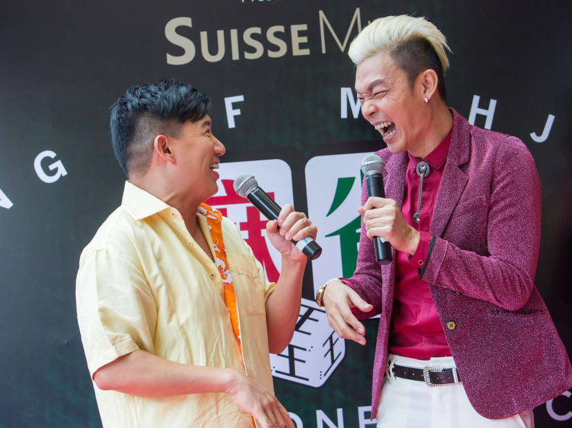 King Of Mahjong's Chapman To and Mark Lee share a laugh.