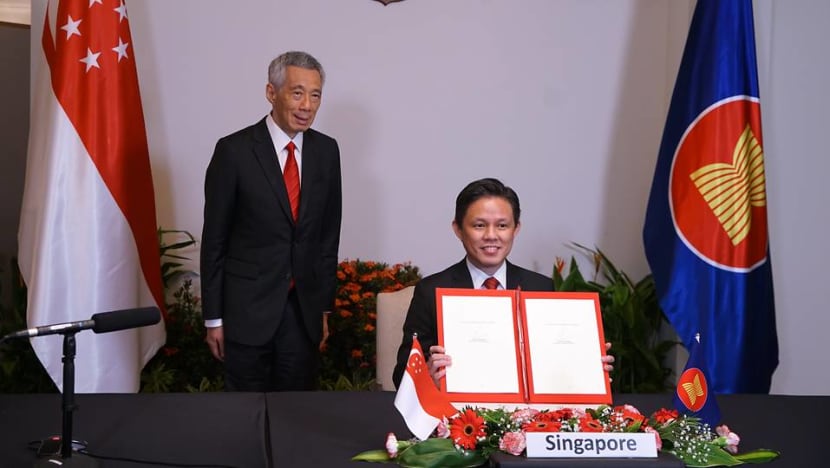 Signing of RCEP agreement 'the bright spot' in a challenging year: Chan Chun Sing