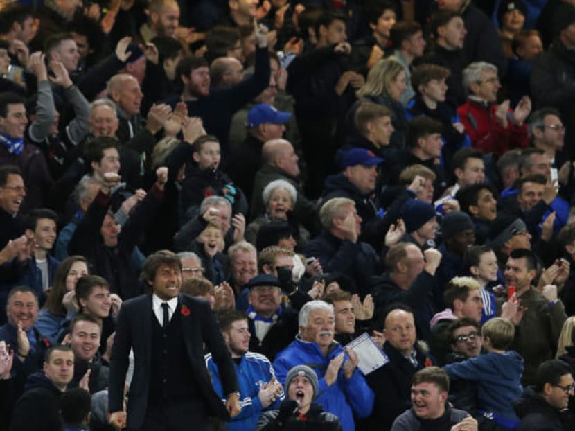 Treating fans, players and the media with equal respect, Antonio Conte has eradicated the paranoid atmosphere at Stamford Bridge which was fuelled by Jose Mourinho in his sullen second spell. Photo: Reuters
