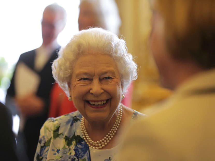 Britain's Queen Elizabeth smiles during a reception with parliamentarians to mark the Queen's 90th birthday at Buckingham Palace in London, Britain May 10, 2016.  Photo: Reuters