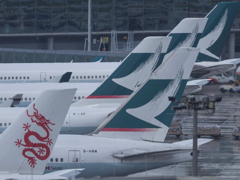 Flag carrier Cathay Pacific said almost all its flights between 6.00am and 5.00pm local time on Wednesday would be cancelled. Photo: AFP
