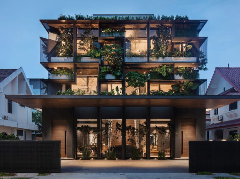 In Singapore, the award-winning House of Trees with a 'living' facade of greenery In Singapore, the award-winning House of Trees with a 'living' facade of greenery