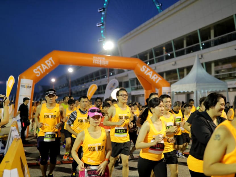 Runners at this year's Eco Run will be given reusable cups. Runners at this year's Eco Run will be given reusable cups.