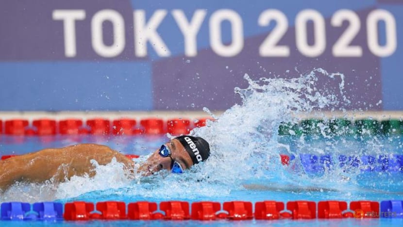 Olympics-Swimming-Paltrinieri celebrates silver as if it were gold Olympics-Swimming-Paltrinieri celebrates silver as if it were gold